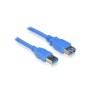 Nanocable USB-A/M a USB-A/H 2m Azul (10.01.0902-BL)