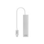 Nanocable 3xUSB-C 3.0 a RJ45 15cm Plata (10.03.0404)