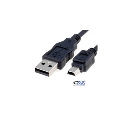 Nanocable USB-A/M a Mini USB-B/M 1.8m Negro(10.01.0402)