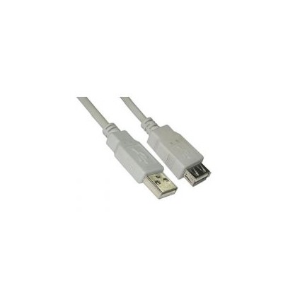 Nanocable USB-A/M a USB-A/H 1.8m Beige (10.01.0203)