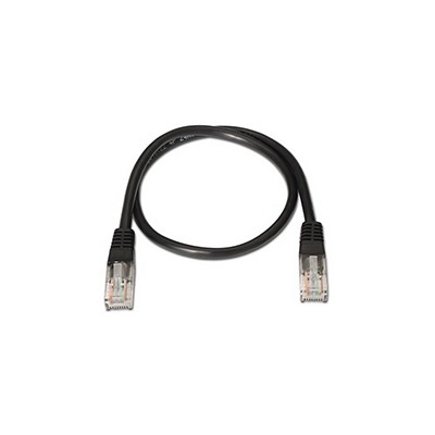 Nanocable RJ45 Cat6 UTP AWG24 0.5m Negro(10.20.0400-BK)