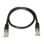 Nanocable RJ45 Cat6 UTP AWG24 0.5m Negro(10.20.0400-BK)