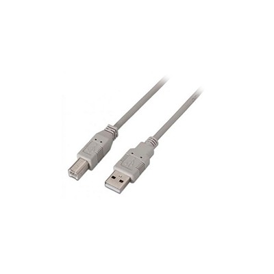 Cable AISENS USB-A/M a USB-B/M 1.8m Beige (A101-0002)