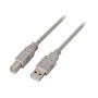 Cable AISENS USB-A/M a USB-B/M 1.8m Beige (A101-0002)