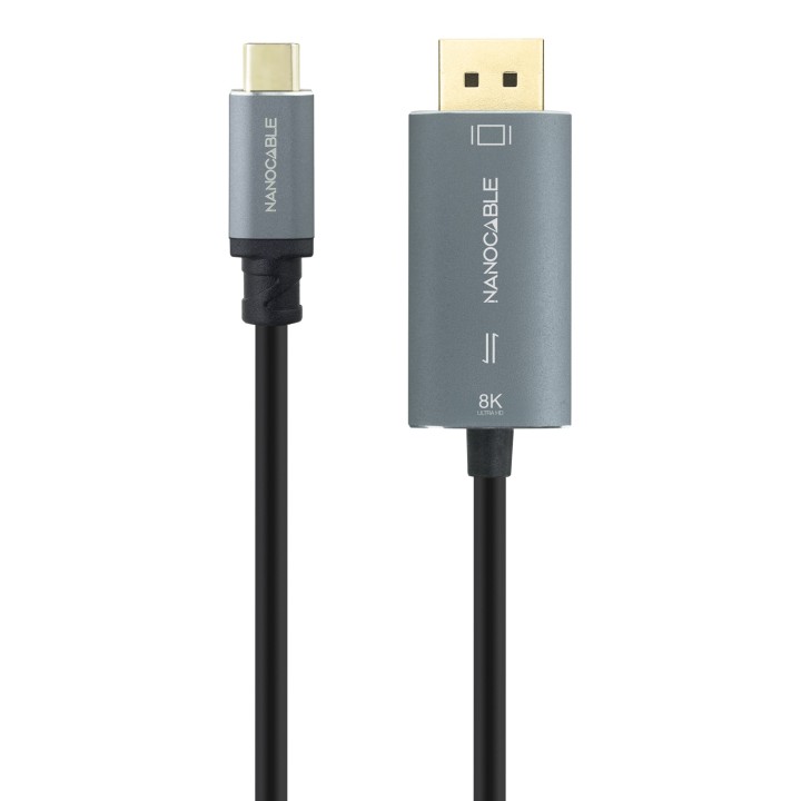 Nanocable USB-C/M a DP/M 8K 2m Negro (10.15.5022)