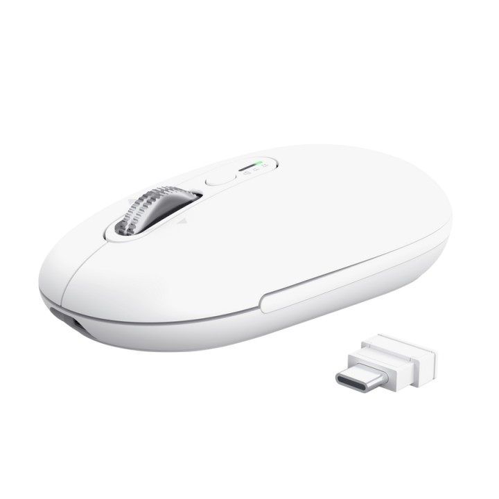Ratón Trust Seron RF Wireless/Bluetooth Blanco (26019)