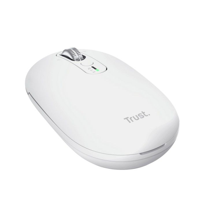Ratón Trust Seron RF Wireless/Bluetooth Blanco (26019)