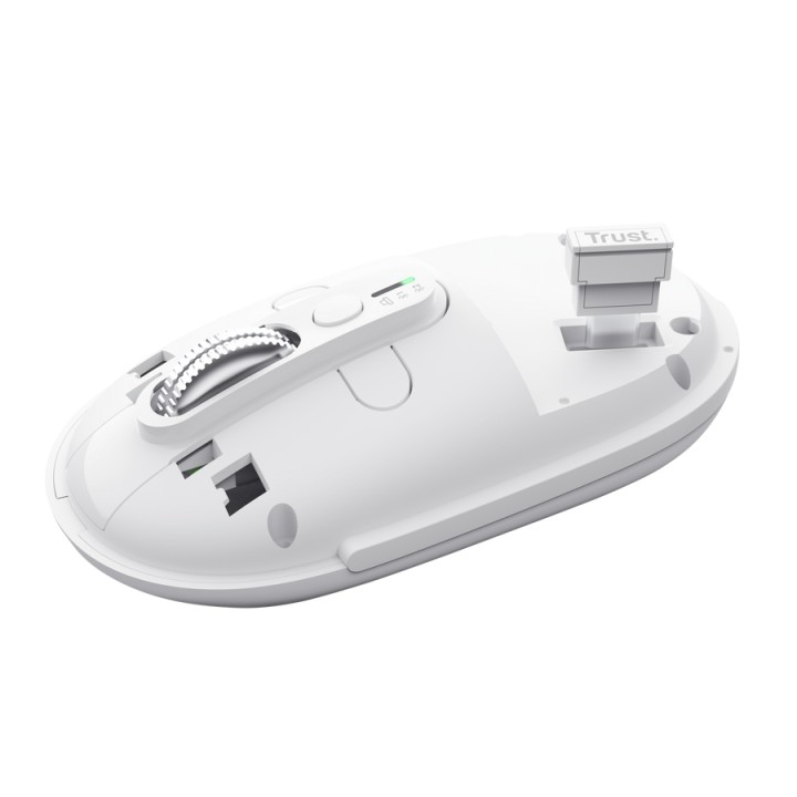 Ratón Trust Seron RF Wireless/Bluetooth Blanco (26019)