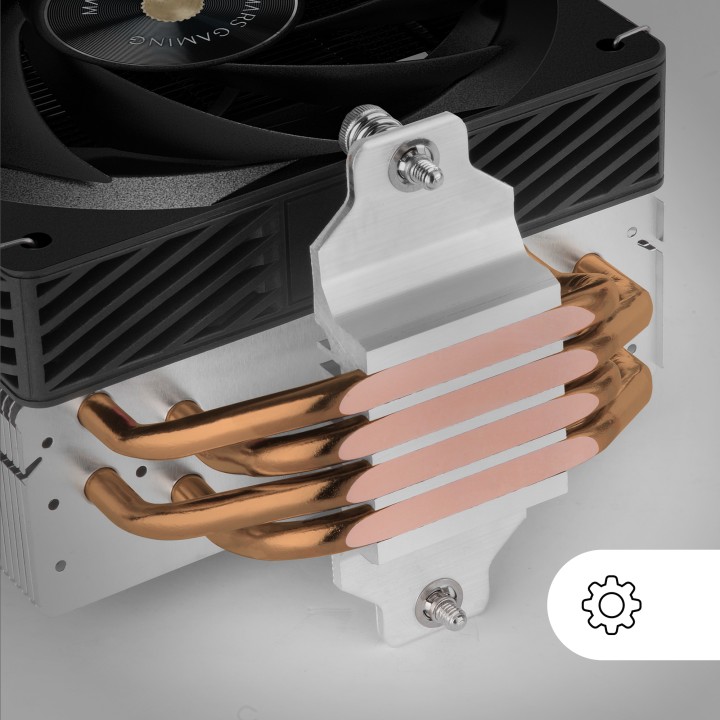 Ventilador CPU Mars Gaming 12cm 230W TDP Negro (MCPUX4)