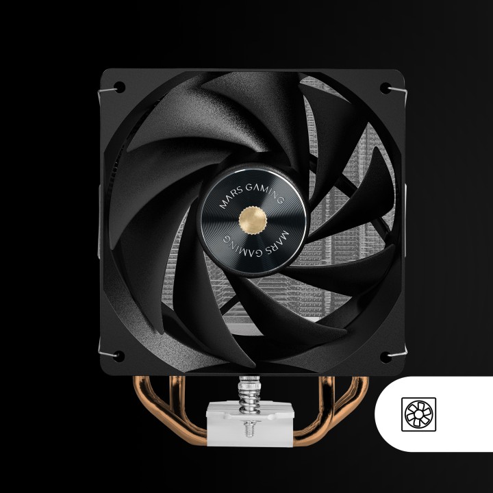 Ventilador CPU Mars Gaming 12cm 230W TDP Negro (MCPUX4)