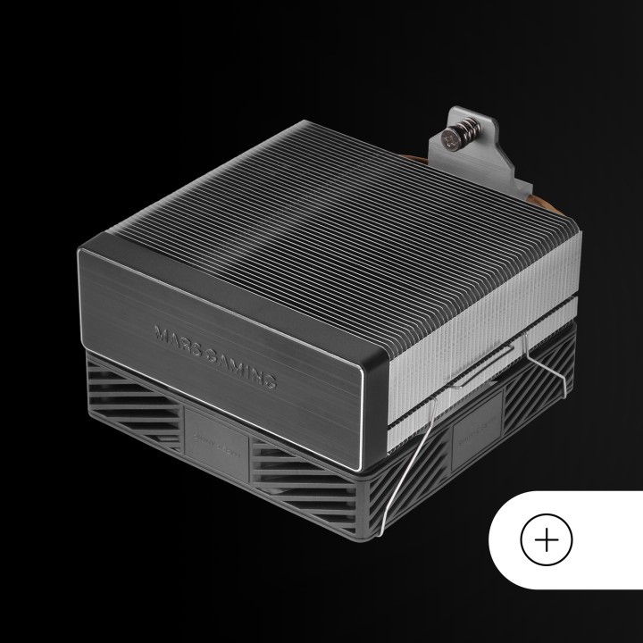 Ventilador CPU Mars Gaming 12cm 230W TDP Negro (MCPUX4)