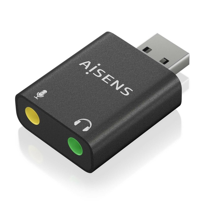 Tarjeta de Sonido AISENS USB-A/M-2x3.5mm/H (A106-0768)