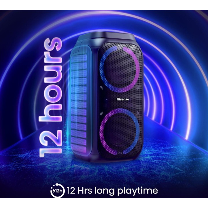 Altavoz Hisense 160W USB BT Negro (PARTY ROCKET 160)
