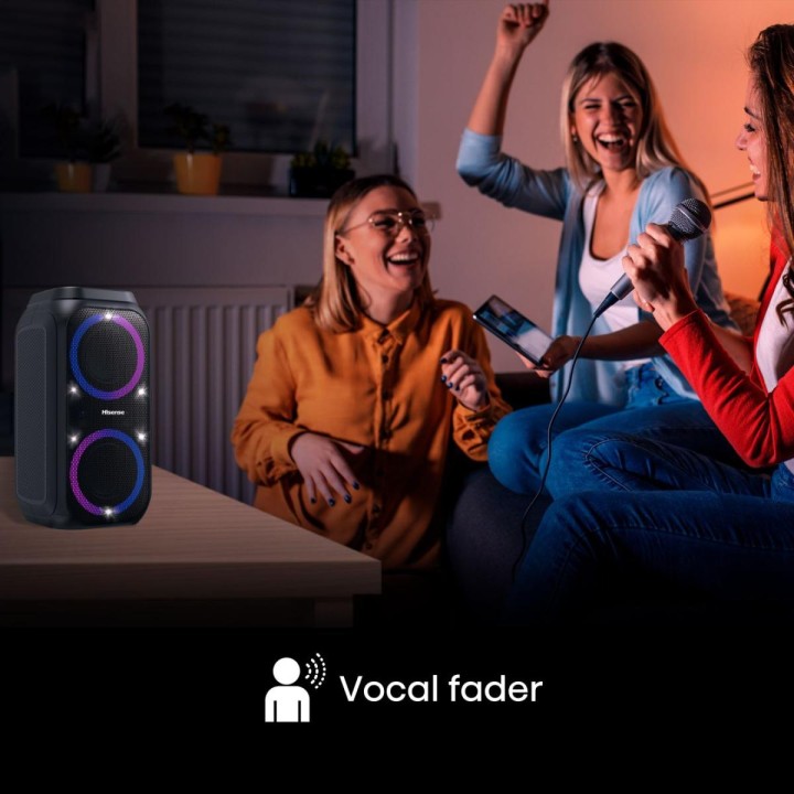 Altavoz Hisense 160W USB BT Negro (PARTY ROCKET 160)
