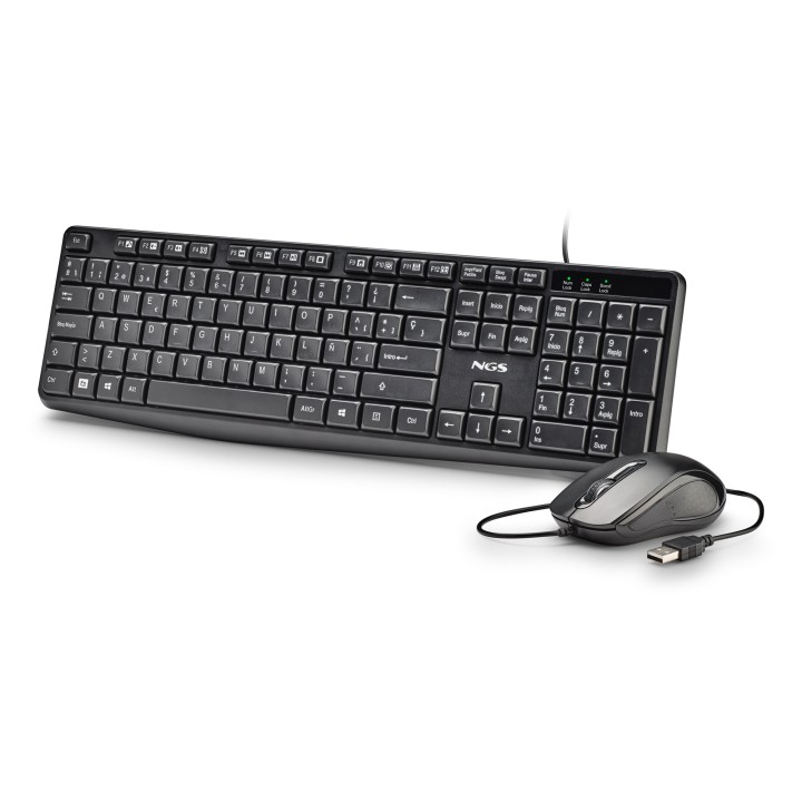 Teclado+Raton NGS KIT V2 USB Negro (COCOAKITV2SPANISH)