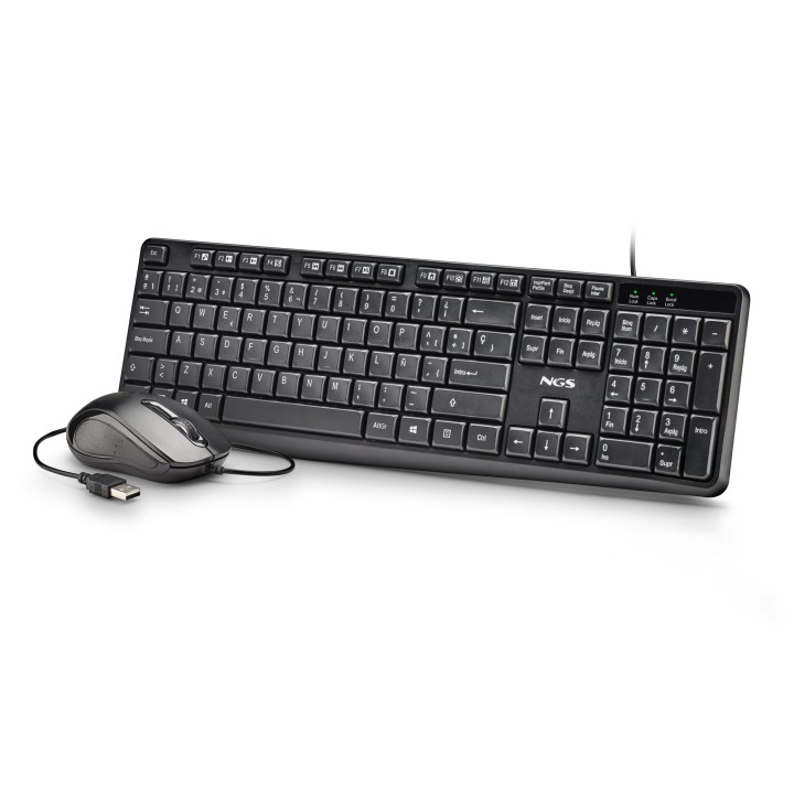 Teclado+Raton NGS KIT V2 USB Negro (COCOAKITV2SPANISH)