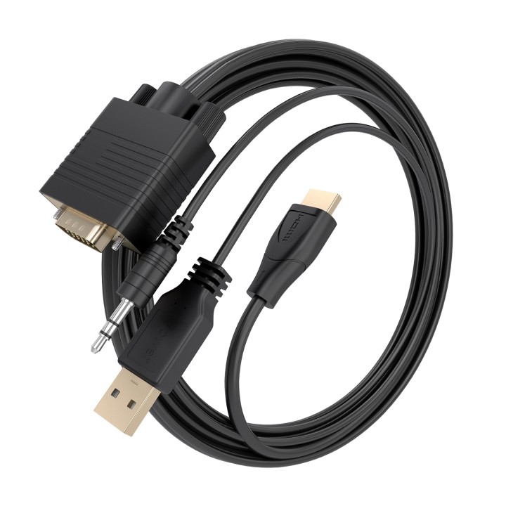 Conversor AISENS HDMI a VGA+Audio+USB-A 1m (A122-1013)