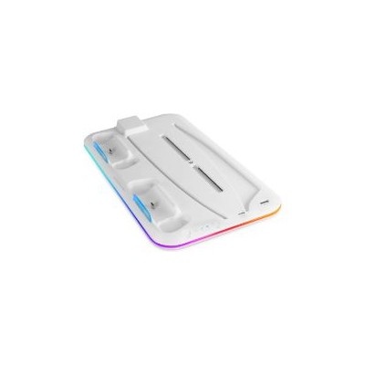 Soporte Mars Gaming Multifunción RGB PS5 Blanco (MPS5B)