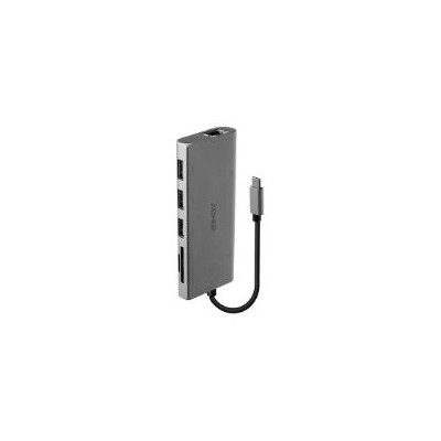 Dock Station LINDY USB-C a HDMI/VGA/RJ45/USB (43278)