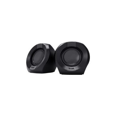 Altavoces Trust Polo 2.0 4W USB Negros (25164)