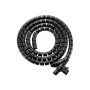 Organizador Cables EQUIP en espiral 1m Negro (EQ650867)