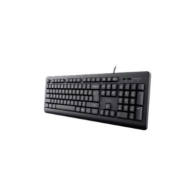 Teclado TRUST Primo Diestro QWERTY Negro (23883)