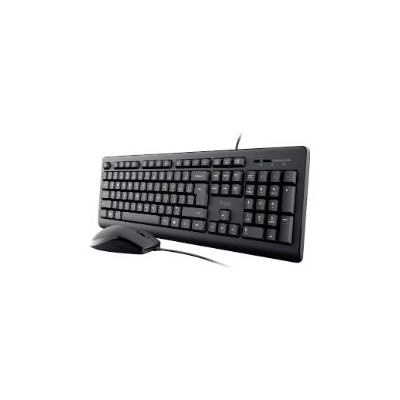 Teclado+Ratón Trust Primo USB-A 1.8m Negro (23972)