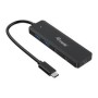 Hub EQUIP USB-C a 2xUSB-A 3xUSB-C Negro (EQ128964)