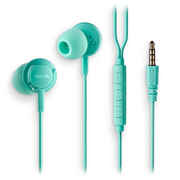 Auriculares NGS Intraurales 3.5mm Menta(CROSSDRIFTMINT)