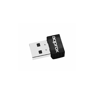 Adaptador Approx Nano WiFi 5 USB Negro (APPUSB600NAV2)