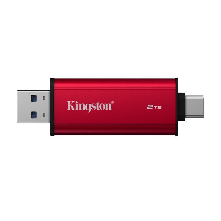 SSD Kingston 2Tb Dual USB-A/C 3.1 Negro/Rojo (SPSD/2TB)