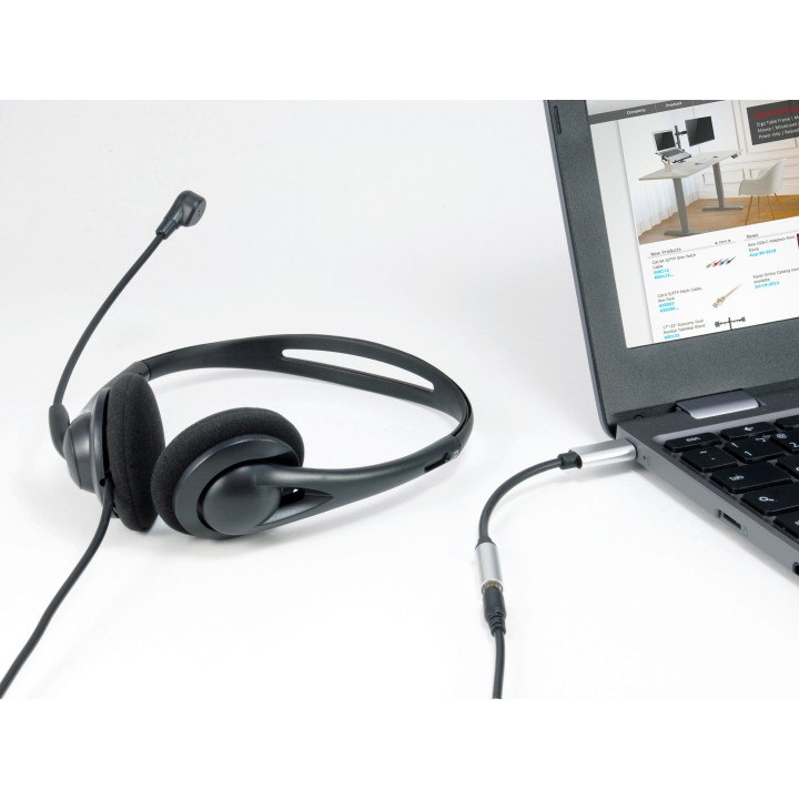 Adaptador EQUIP USB-C/M a 3.5mm/H 0.15m (EQ133474)