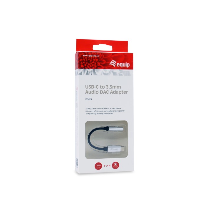 Adaptador EQUIP USB-C/M a 3.5mm/H 0.15m (EQ133474)