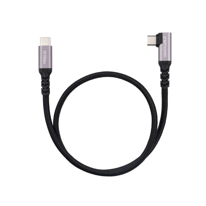 Nanocable USB-C/M a USB-C/M 0.5m Negro (10.01.4700)