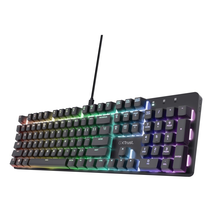 Teclado Gaming Trust GXT 871 Zora RGB USB Negro (25682)