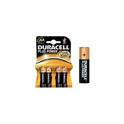 Pilas DURACELL Plus LR06 AA 4unidades (38001)