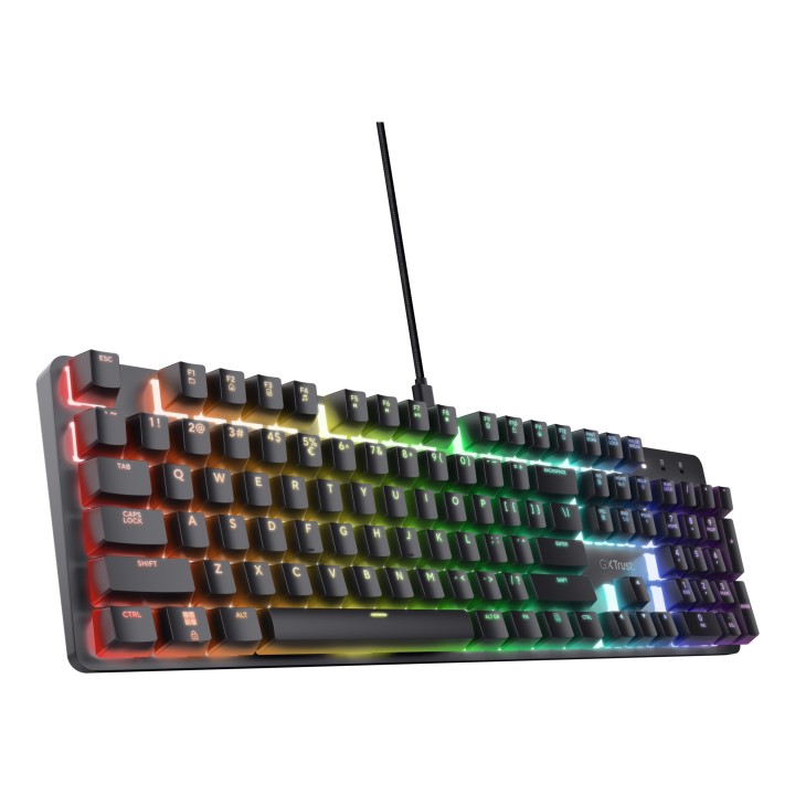 Teclado Gaming Trust GXT 871 Zora RGB USB Negro (25682)