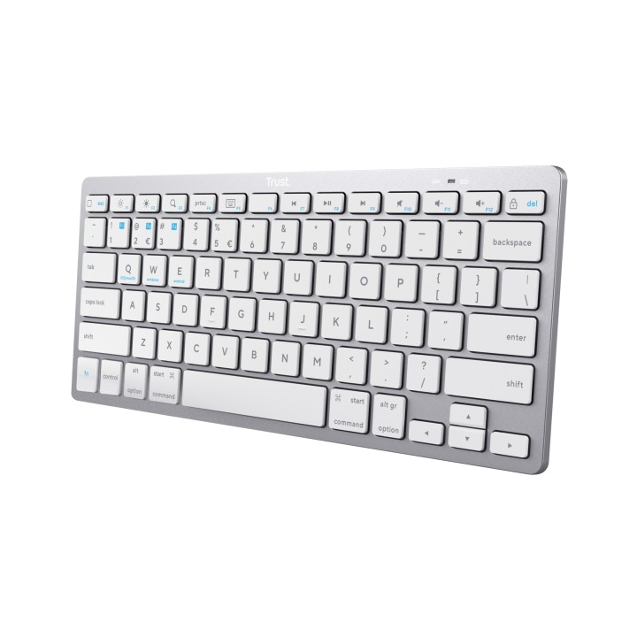 Teclado Trust Basics Ultrafino Bluetooth Plata (24654)