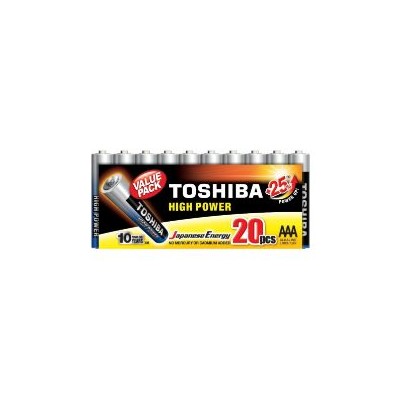 Pack 20 Pilas Toshiba AAA Alcalinas LR03 (R03ATPACK20)