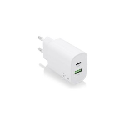 Cargador Pared AISENS 1xUSB-C 1xUSB-A 20W (A110-0754)