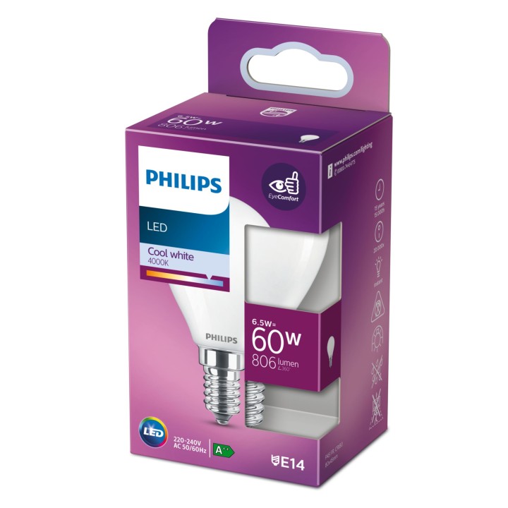 Bombilla Philips LED Classic 60W P45 E14 (929002028828)