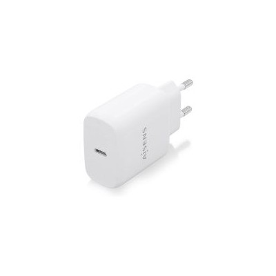 Cargador de Pared AISENS 1xUSB-C 25W Blanco (A110-0756)