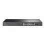 Switch TP-Link 16xRJ45 2xSFP PoE Rack Negro(TL-SG2218P)