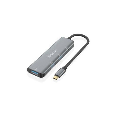 Hub AISENS USB-C a 3xUSB-A 1xUSB-C 15cm Gris(A109-0762)