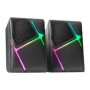 Altavoces Mars Gaming 2.0 RGB 10W 3.5mm Negros (MSH)