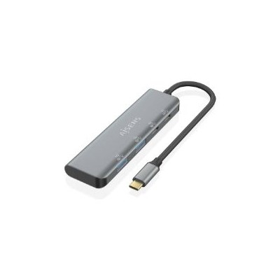 Hub AISENS USB-C a 2xUSB-A 2xUSB-C 15cm Gris(A109-0763)