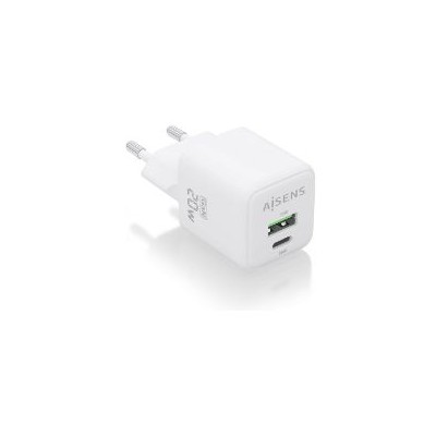 Cargador Pared AISENS GaN 20W USB-A/C (ASCH-20W2P010-W)