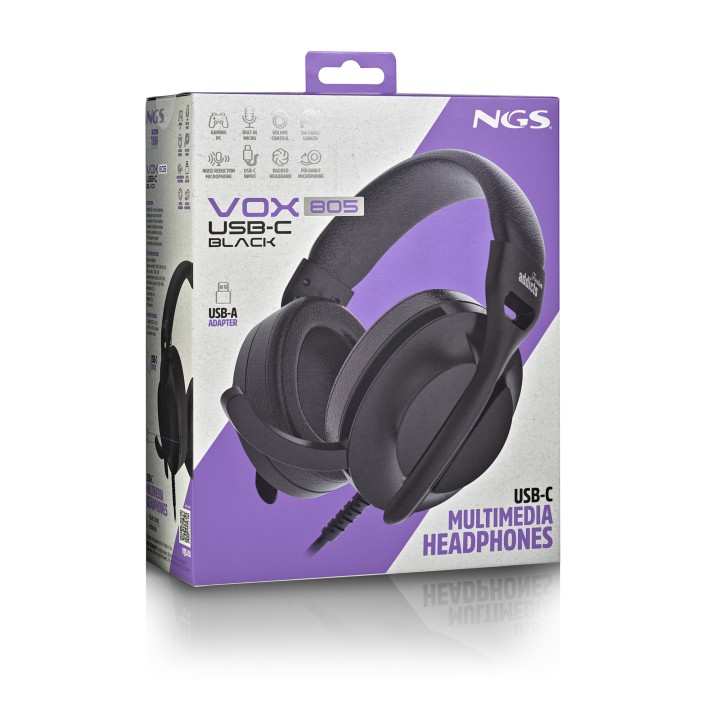 Auric+Micro NGS USB-C Negros (VOX805USBCBLACK)