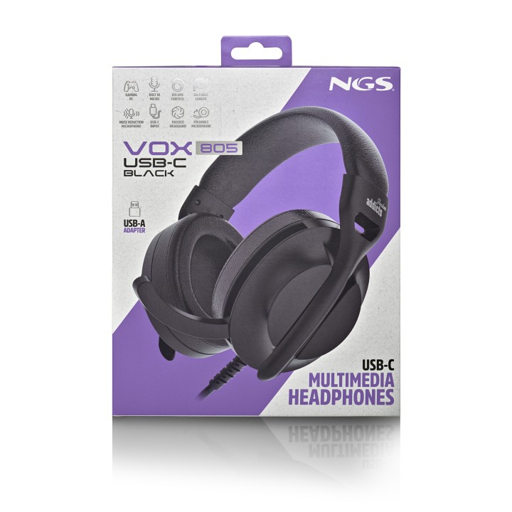 Auric+Micro NGS USB-C Negros (VOX805USBCBLACK)