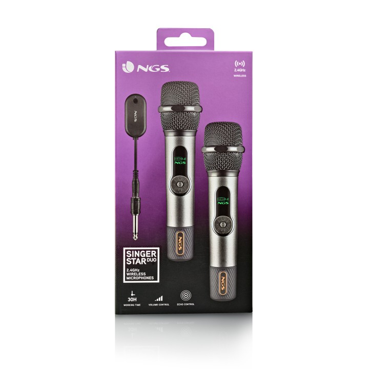 Pack Micrófonos NGS Wireless 2 Unidades (SINGERSTARDUO)